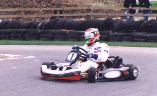 Johnny Herbert at Buckmore Park,UK.